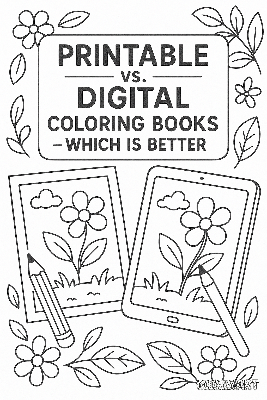 Image for Printable vs. Digital Coloring Books – Which Is Better?